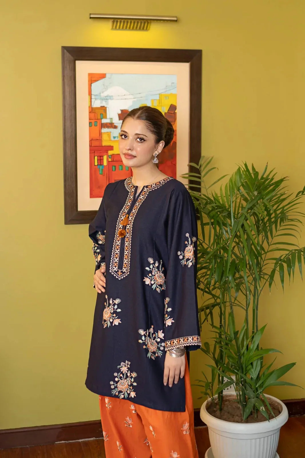 Chand Embroidered Farshi Shalwar 2PC