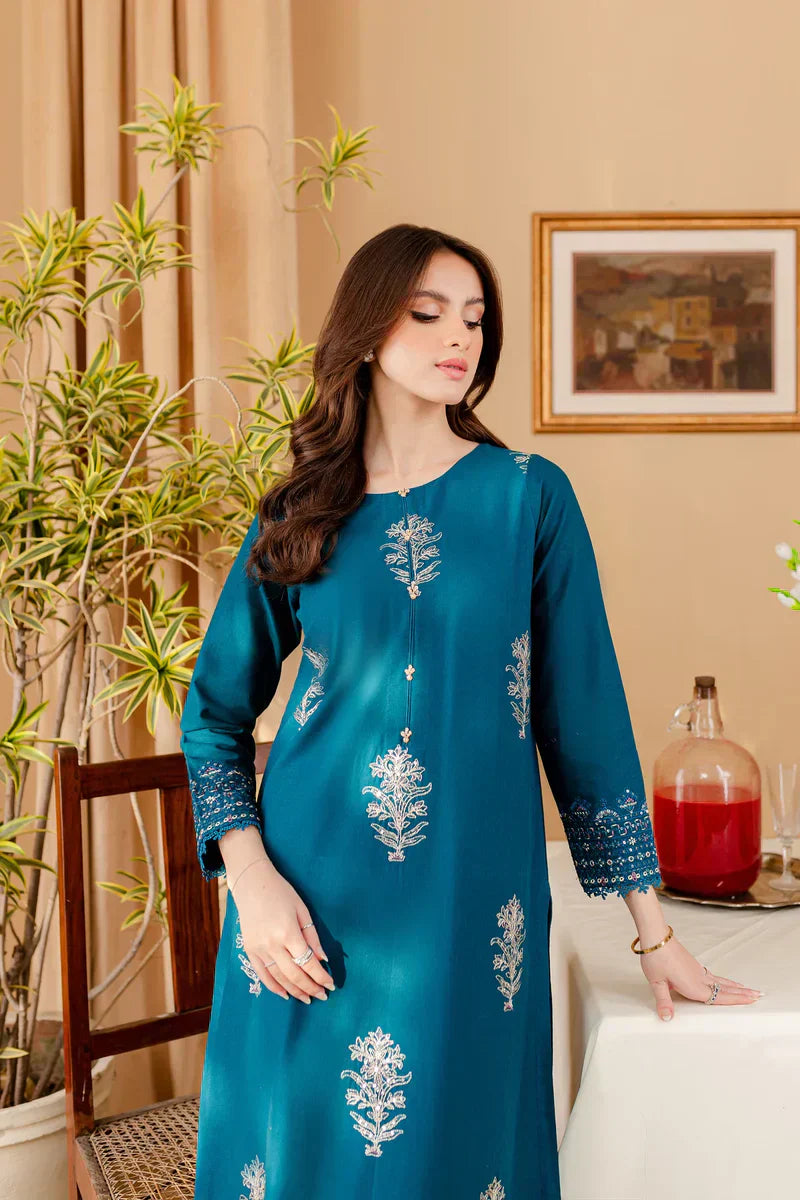 Malvin Sequins Embroidery Set Premium Stone Linen Collection