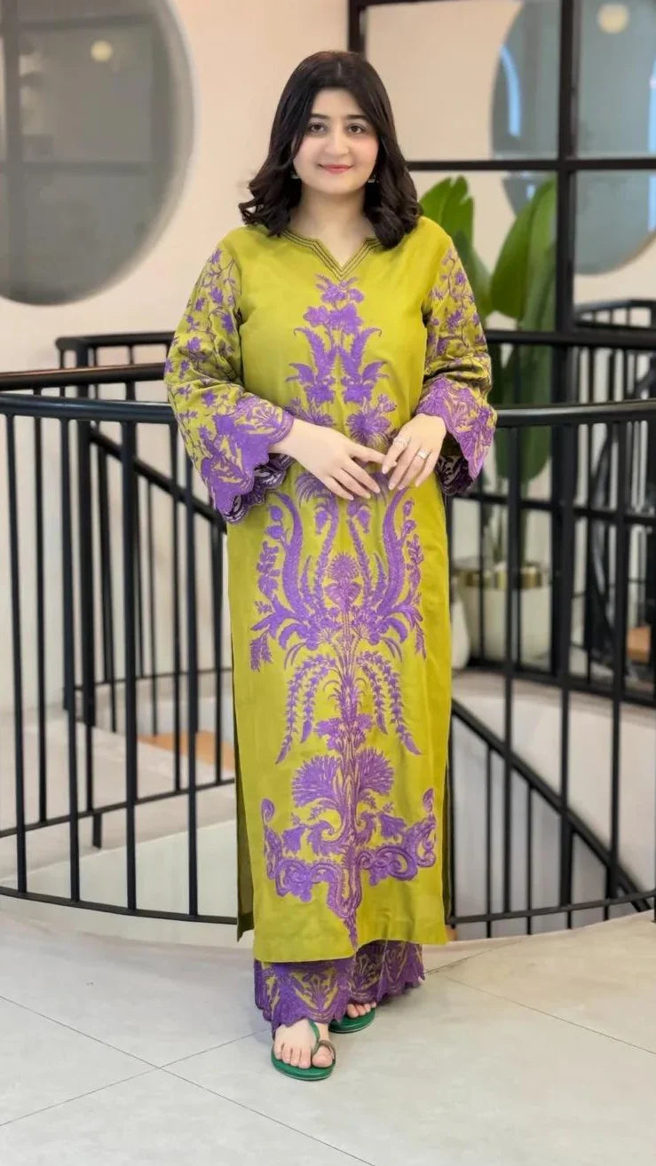 Fahmi Embroidered Co-Ord Set 2PC