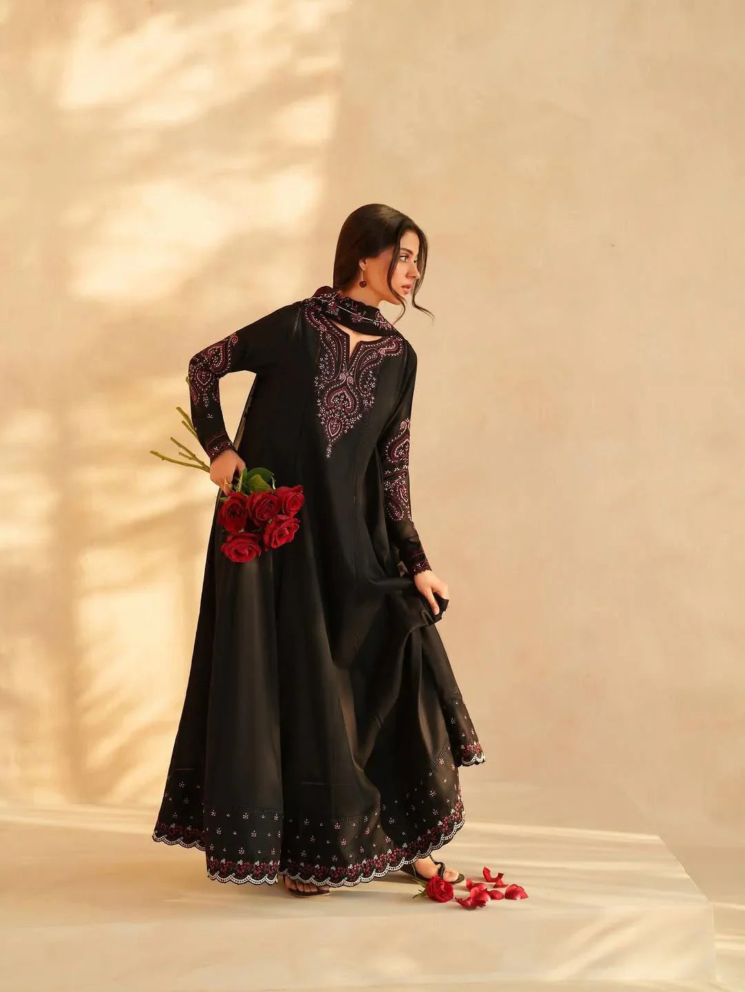 Anarkali Embroidered Maxi 3PC
