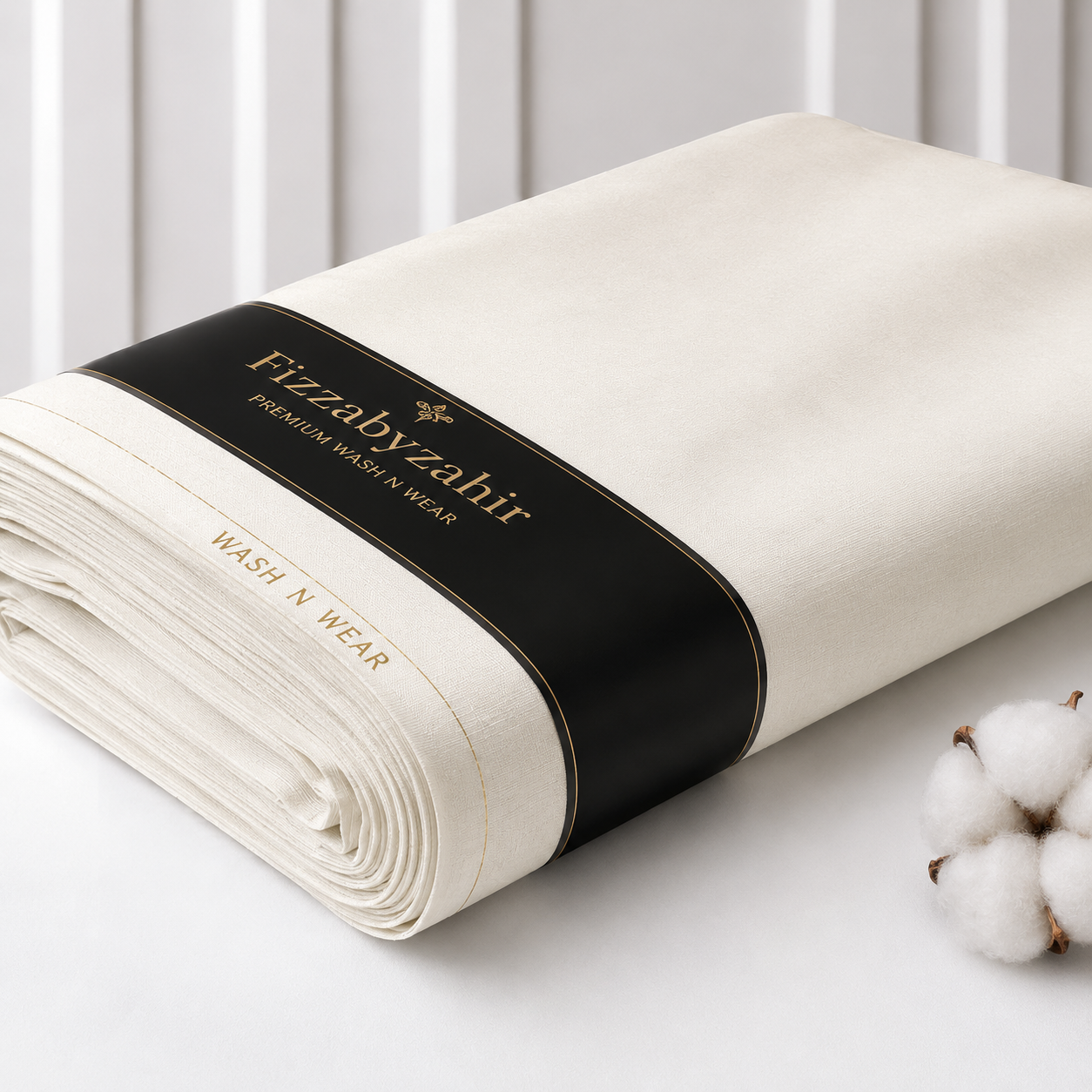 FizzabyZahir Executive Off White – Premium Men's Unstitched Collection