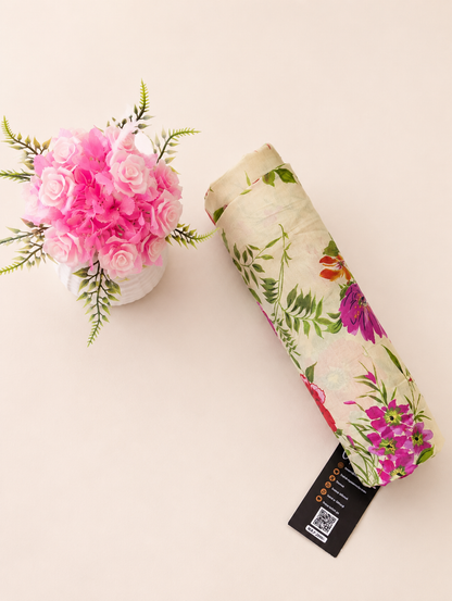 FizzabyZahir Ivory Blossom – Luxury Printed Lawn 2 Piece Suit