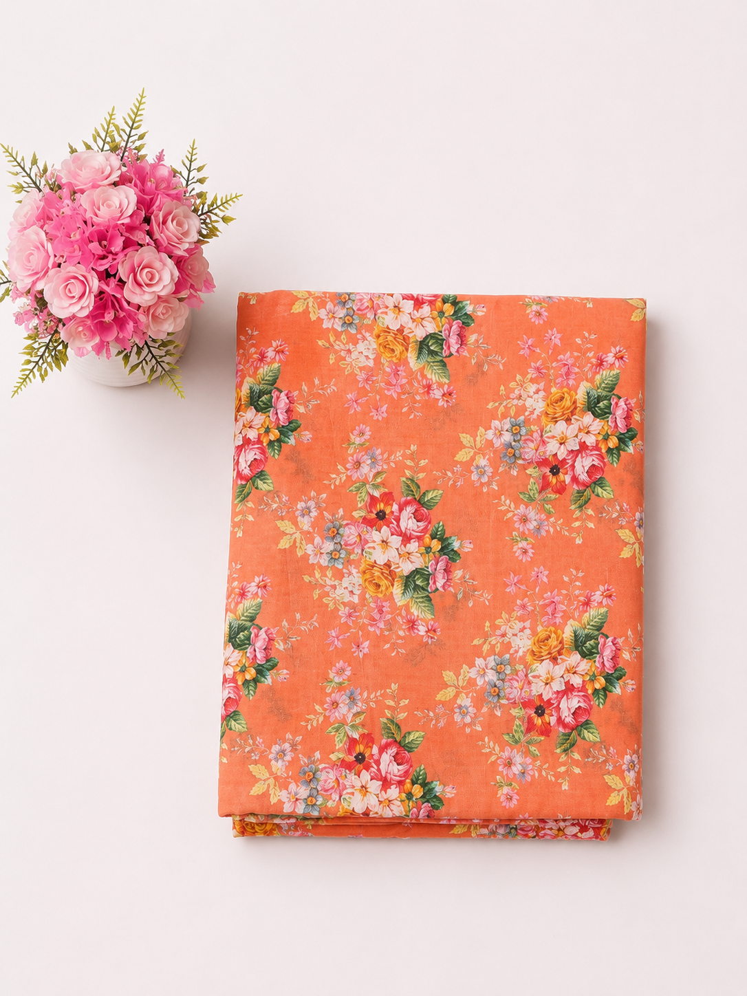 FizzabyZahir Coral Blossom – Premium Printed Lawn 2 Piece Unstitched Suit