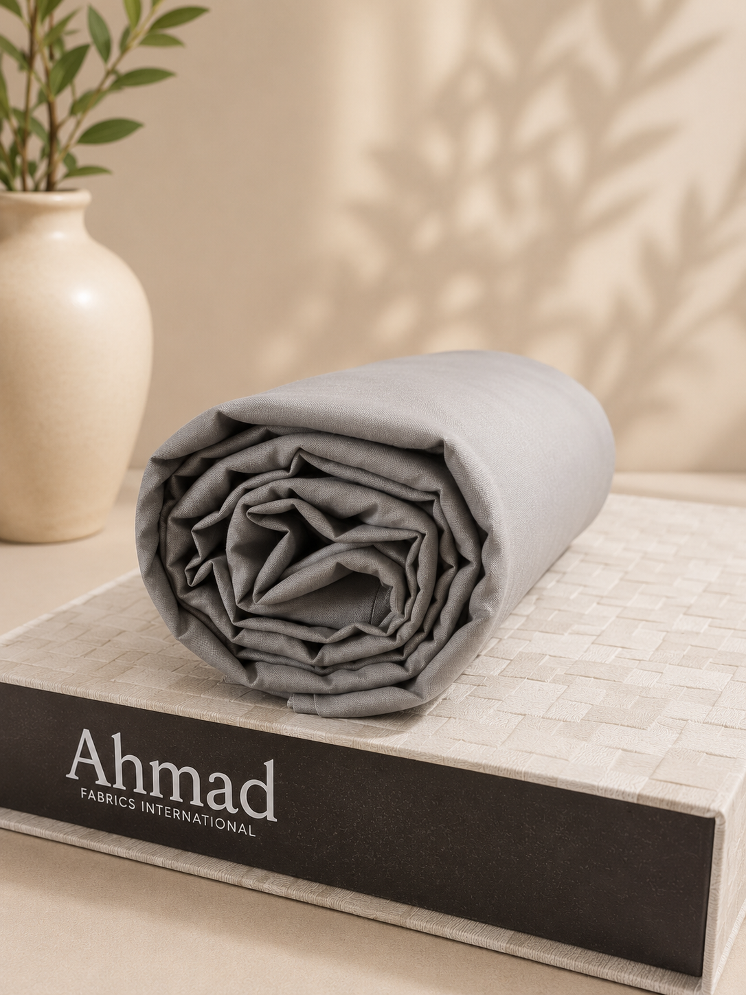 FizzabyZahir Ash Grey – Premium Wash & Wear Unstitched Shalwar Kameez for Men
