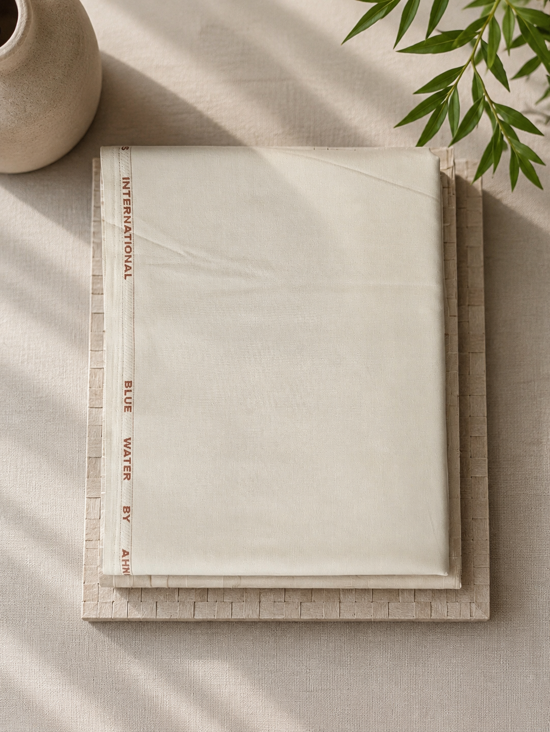 FizzabyZahir Sand Beige – Premium Wash & Wear Unstitched Fabric for Men