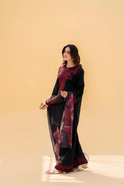 Zaroon Farshi Embroidered 3PC Premium Lawn Cotton Summer Collection