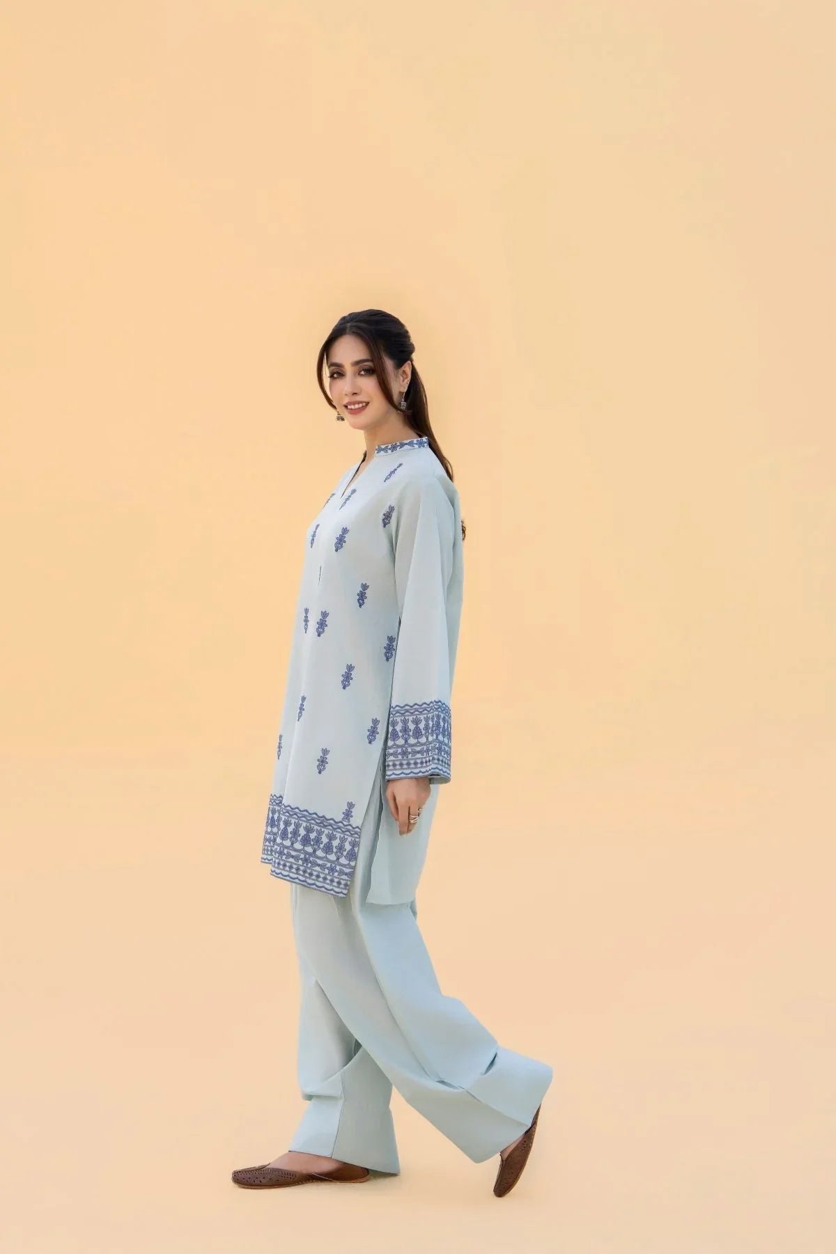 Dina Embroidered Farshi Shalwar 2PC