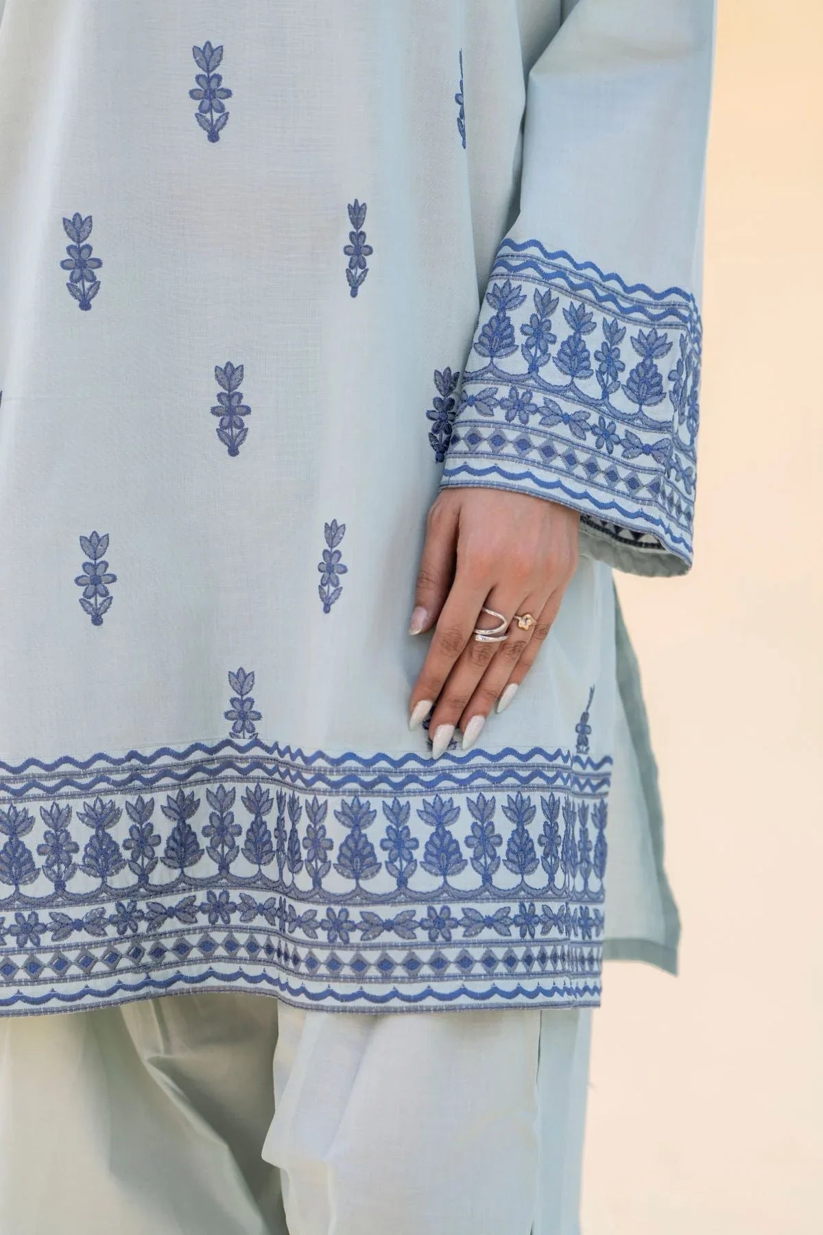 Dina Embroidered Farshi Shalwar 2PC