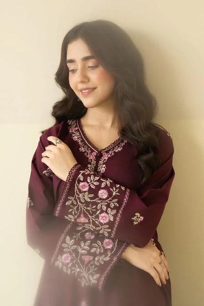Mulberry Embroidered Co-Ord Set Premium Collection