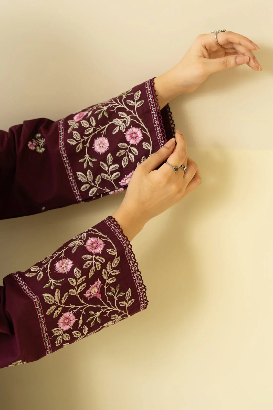 Mulberry Embroidered Co-Ord Set Premium Collection