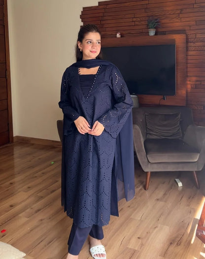 Chicken Kari Embroidered 3PC Luxury Collection