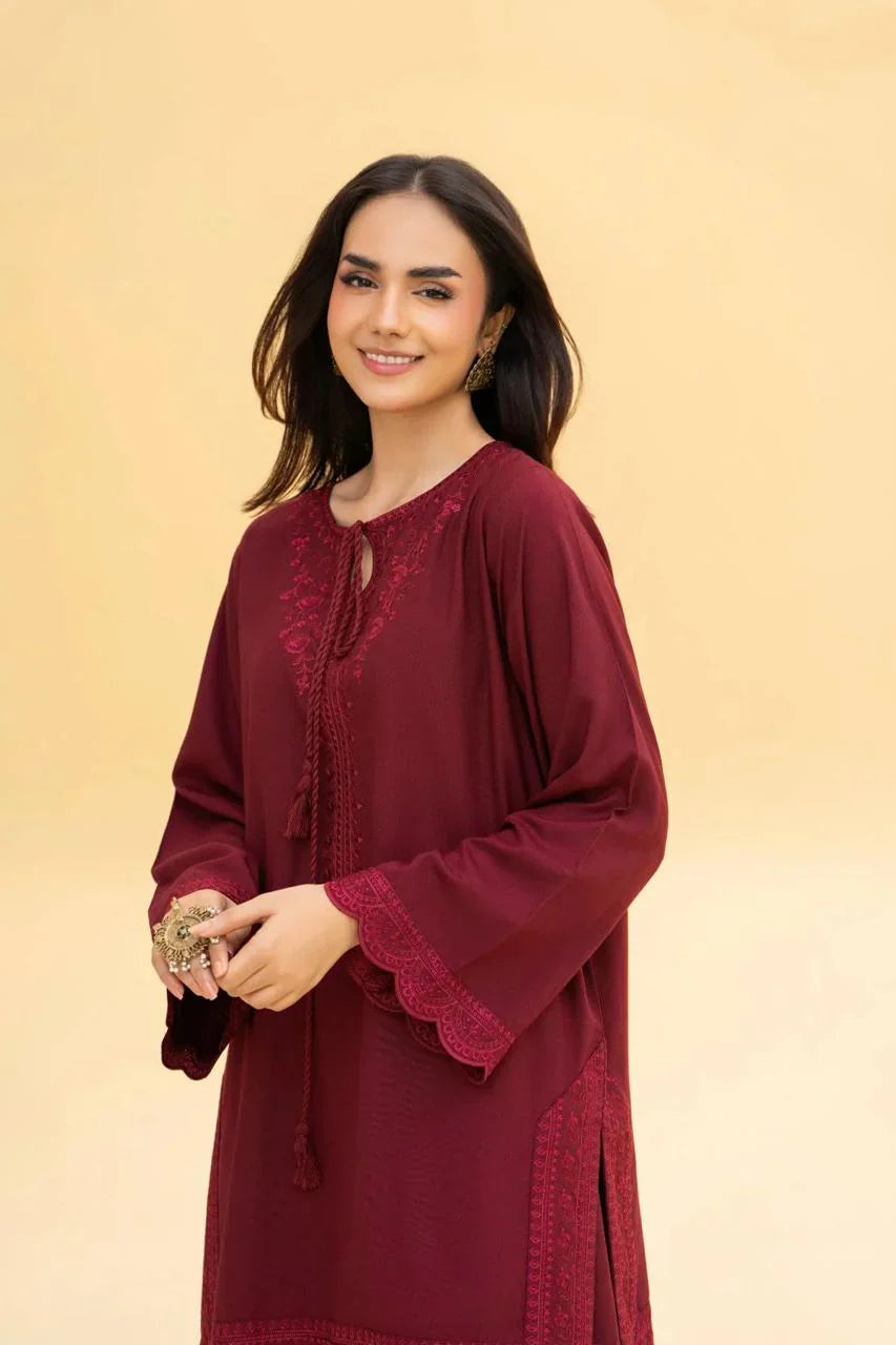Meherza Embroidered Farshi Shalwar 3PC Premium Collection
