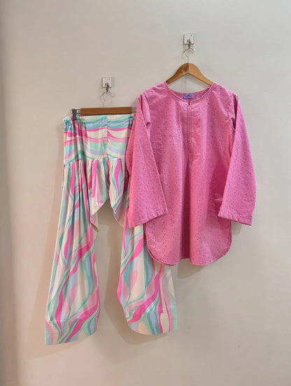 Blush Chicken Kari Farshi Shalwar 2PC Luxury Collection
