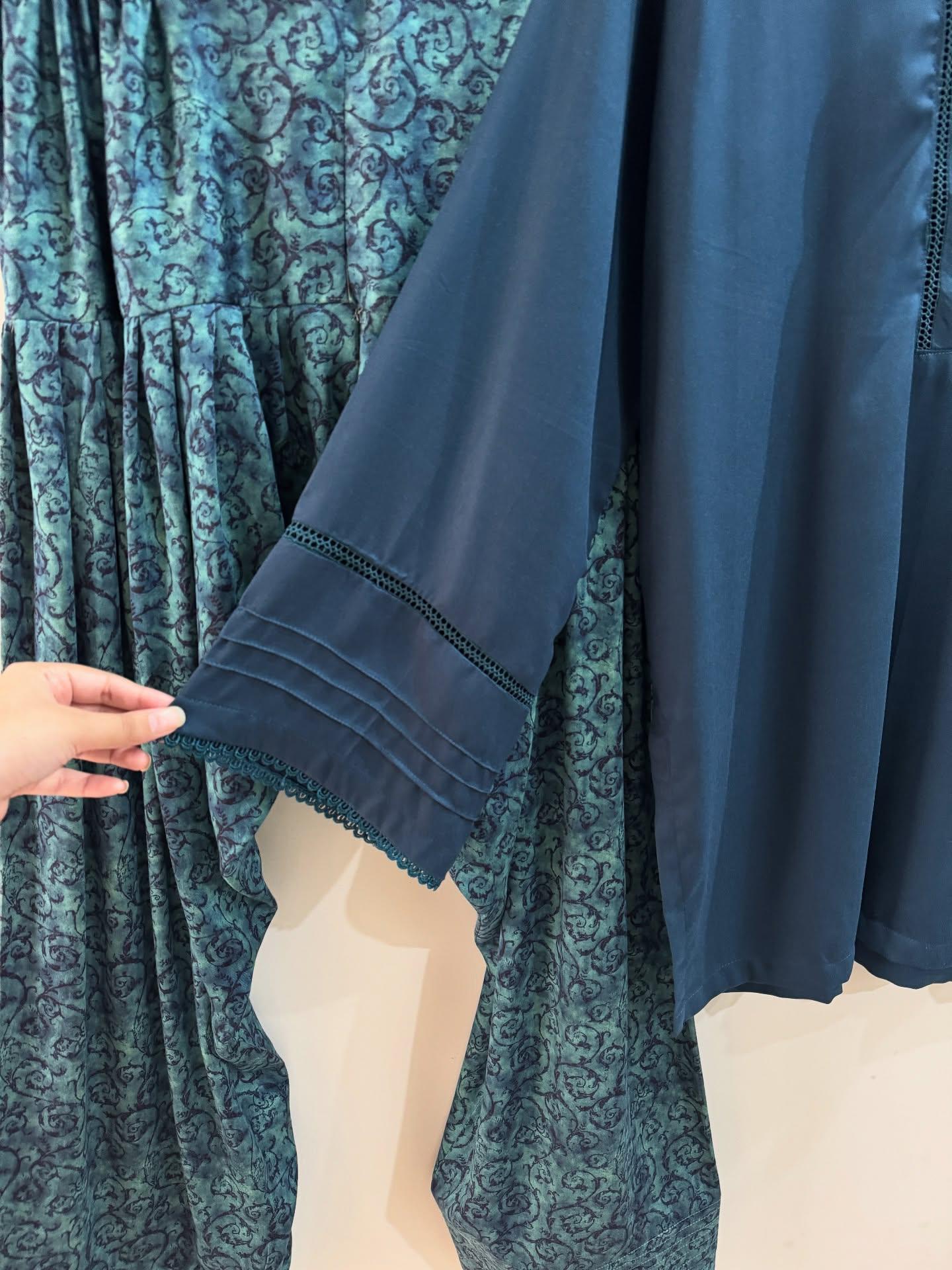 Blue Digital Farshi Shalwar 2PC Luxury Collection