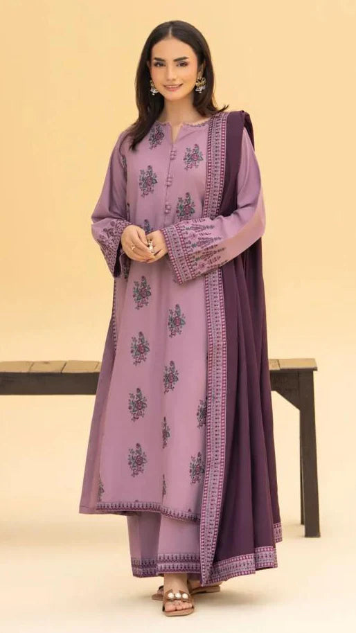 Zaraq Embroidered 3PC Premium Arabic Lawn
