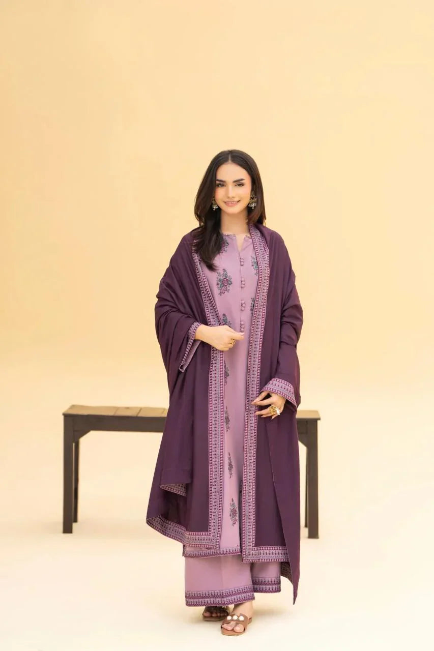 Zaraq Embroidered 3PC Premium Arabic Lawn