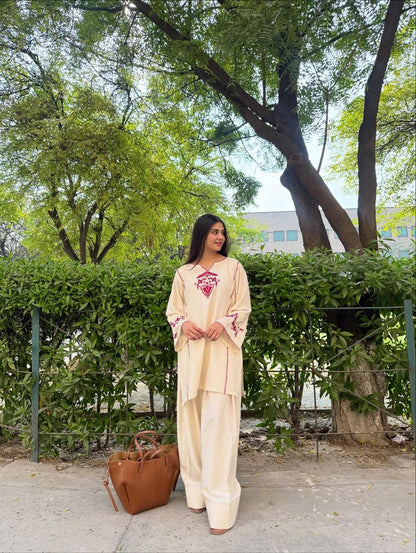 Loqab Embroidered Farshi Shalwar 2PC Winter Set