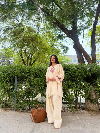 Loqab Embroidered Farshi Shalwar 2PC Winter Set