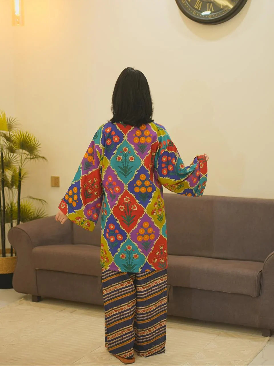 Khaddar Ameera Digital Co-Ord Set Premium Khaddar