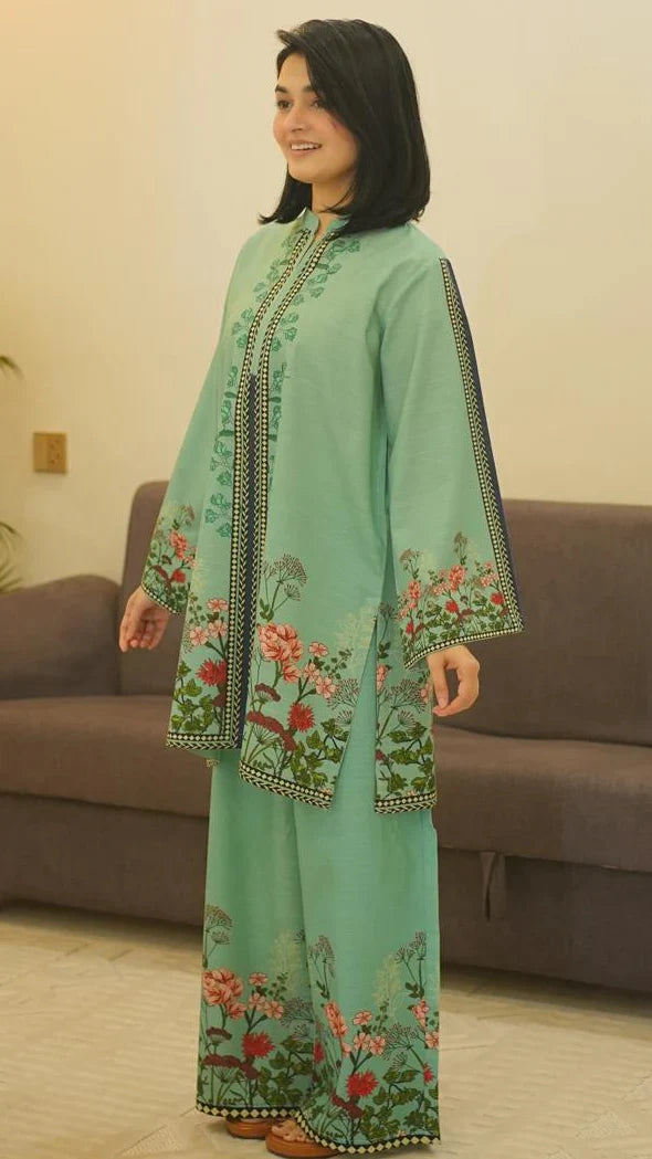 Khaddar Rameen Digital Co-Ord Set Premium Khaddar