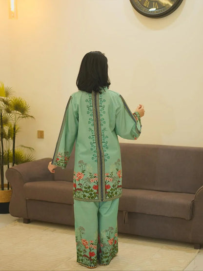 Khaddar Rameen Digital Co-Ord Set Premium Khaddar