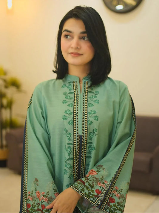 Khaddar Rameen Digital Co-Ord Set Premium Khaddar