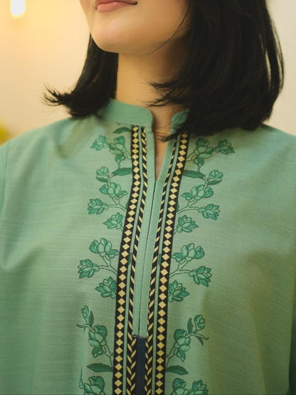 Khaddar Rameen Digital Co-Ord Set Premium Khaddar