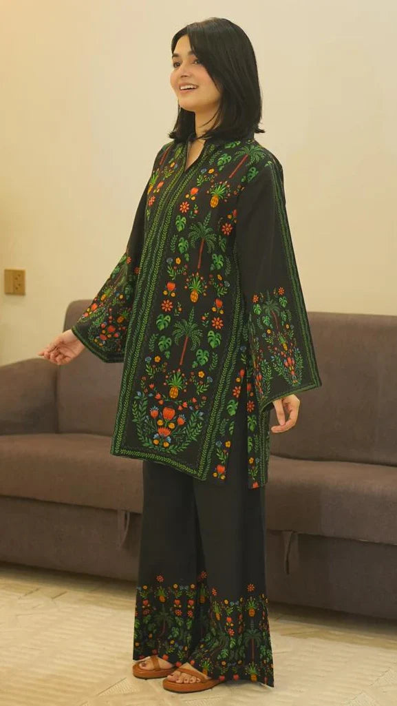 Khaddar Zohra Digital Co-Ord Set Premium Khaddar