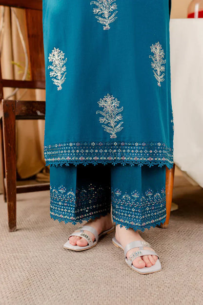 Malvin Sequins Embroidery Set Premium Stone Linen Collection