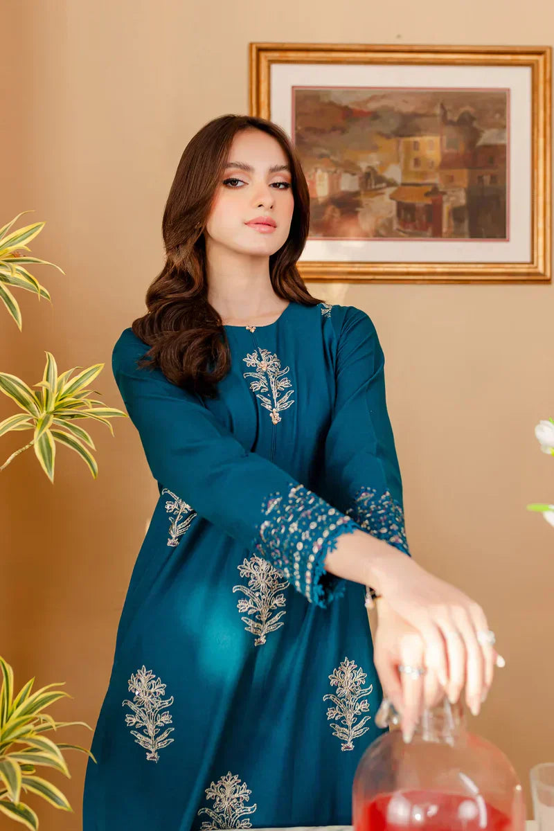 Malvin Sequins Embroidery Set Premium Stone Linen Collection