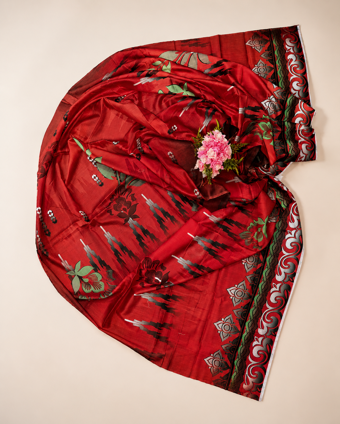 FizzabyZahir Ruby Royale – Luxury Embroidered Lawn 3 Piece Unstitched Suit