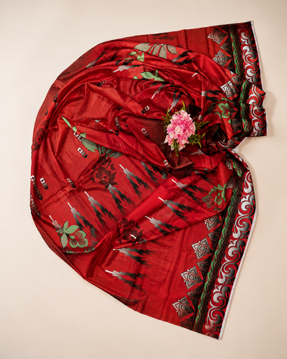 FizzabyZahir Ruby Royale – Luxury Embroidered Lawn 3 Piece Unstitched Suit