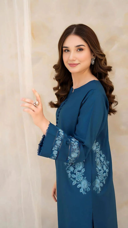 Jahangir Pocket Embroidery 2PC Premium Dhanak Collection