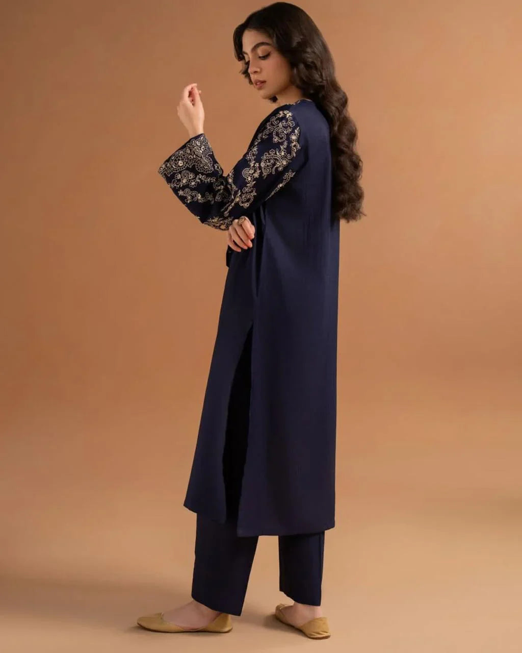 Blue Topz Embroidered 2PC