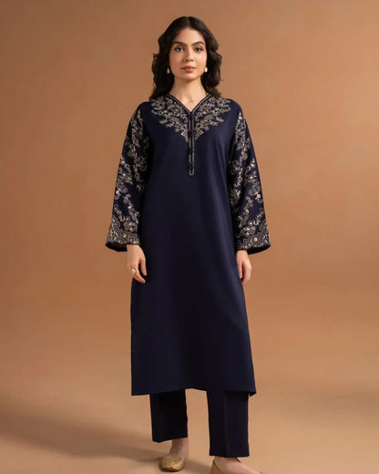Blue Topz Embroidered 2PC