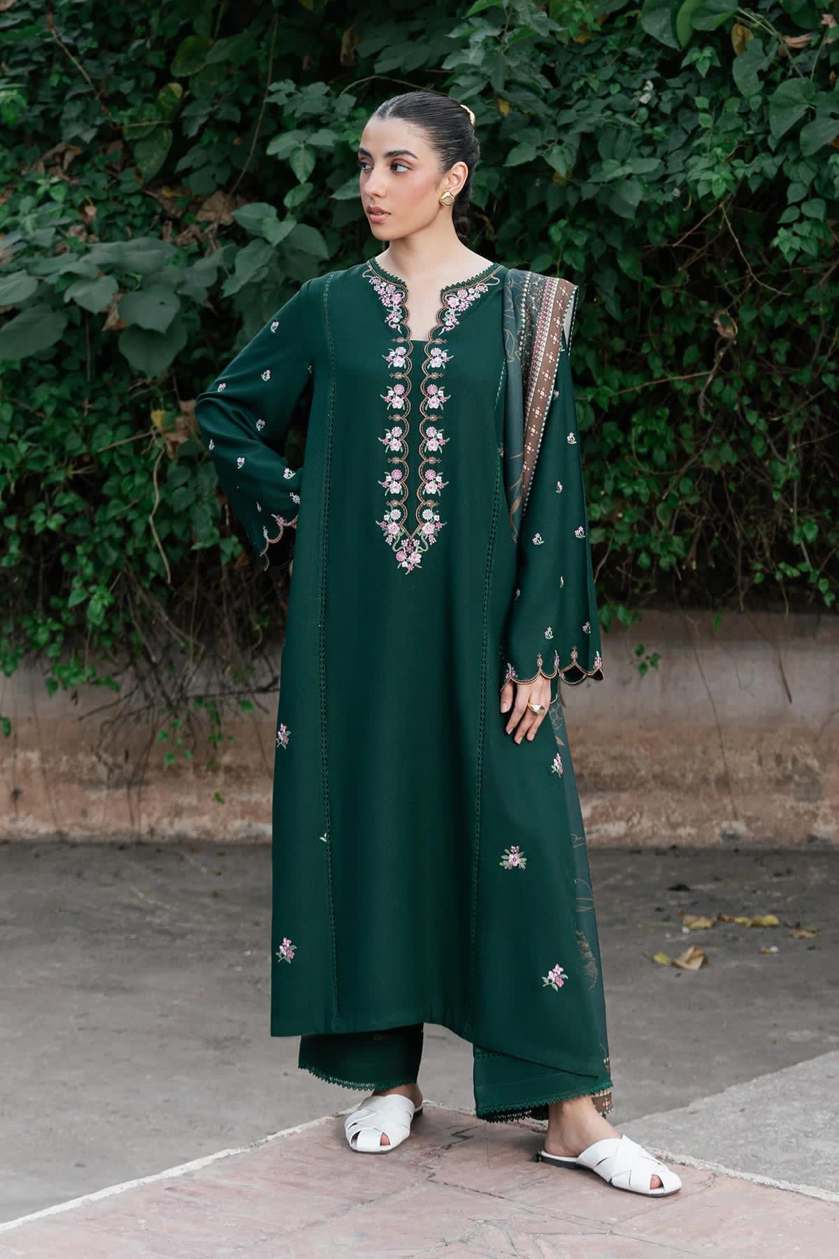 Ziva Green Co-Ord Set Premium Mid Season Linen