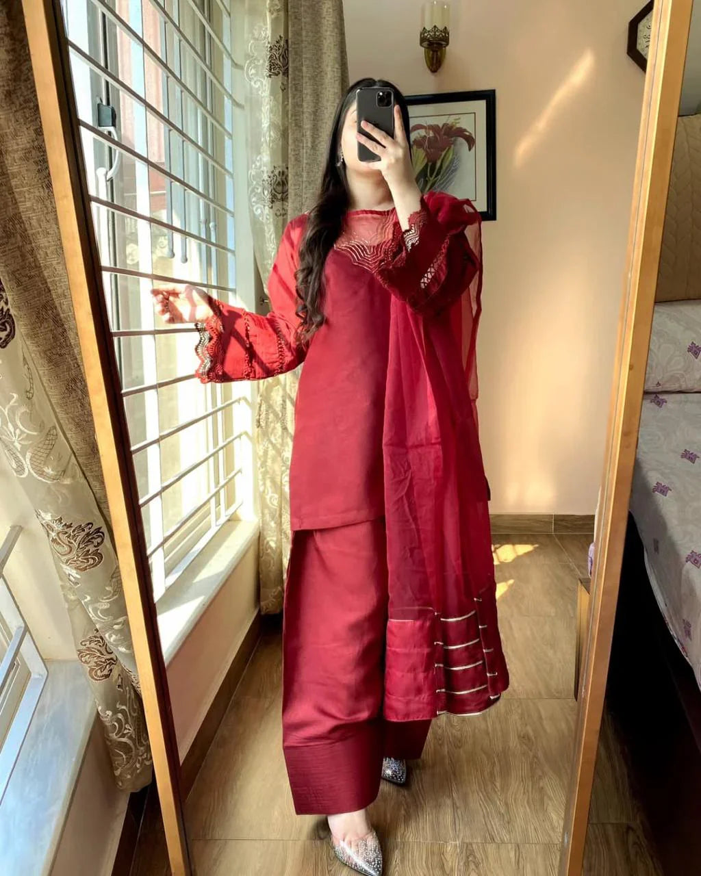 Mahnoor Silk Farshi Set 3PC Premium Collection