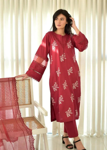 Horiya Embroidered Co-Ord Set Premium Summer Lawn Cotton