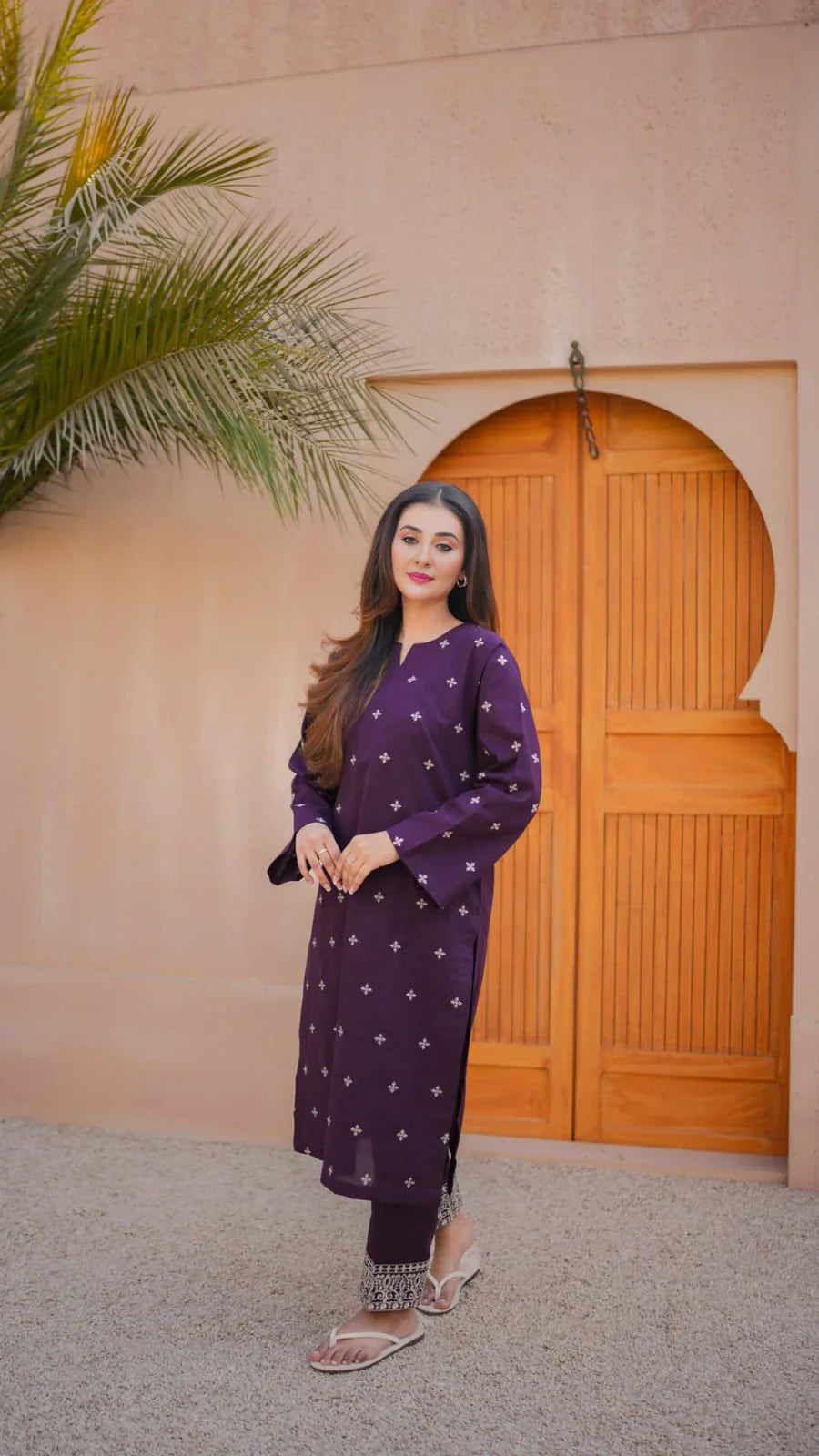 Zafa Embroidered Co-Ord Set Premium Lawn