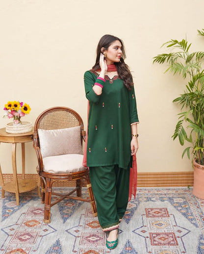 Hasena Fully Embroidered Farshi Shalwar 2PC Premium Summer Set