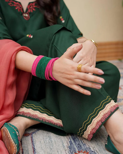 Hasena Fully Embroidered Farshi Shalwar 2PC Premium Summer Set