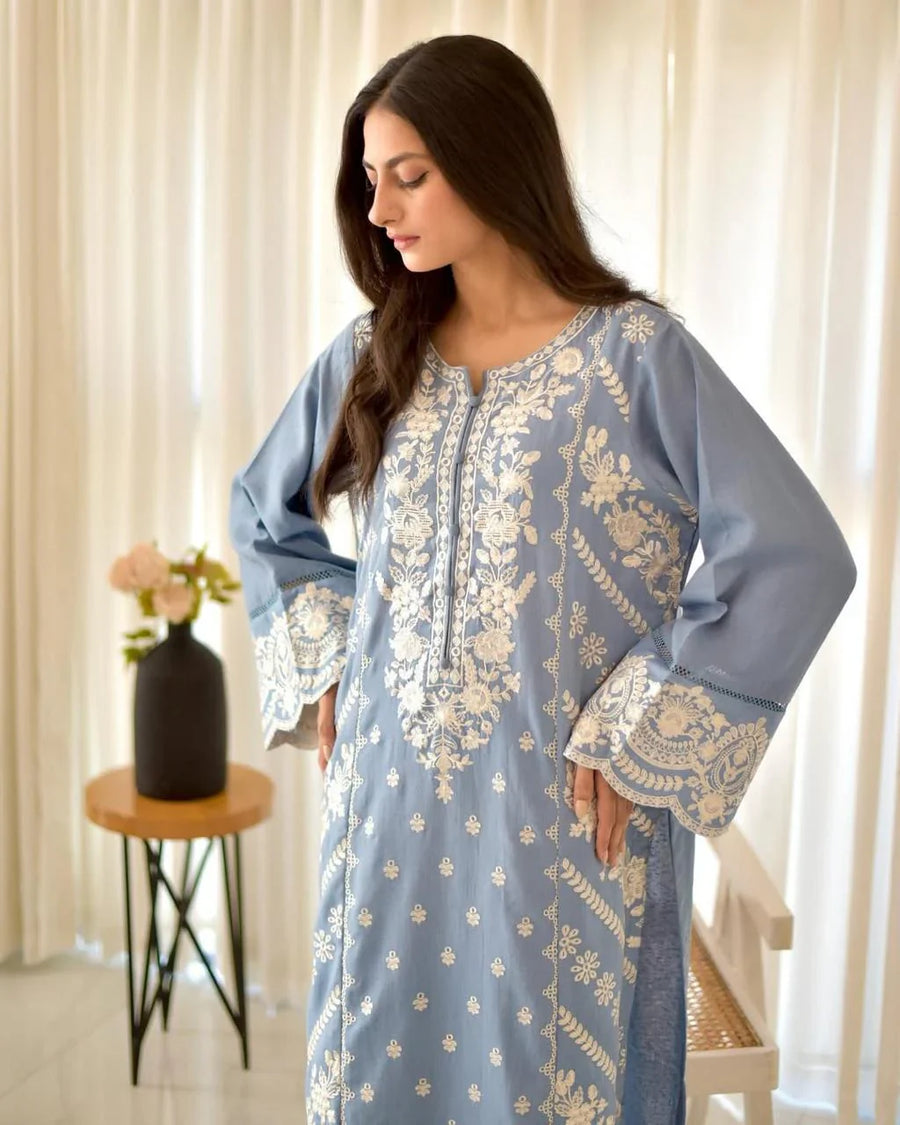 Sanober Embroidered 3PC Premium Lawn