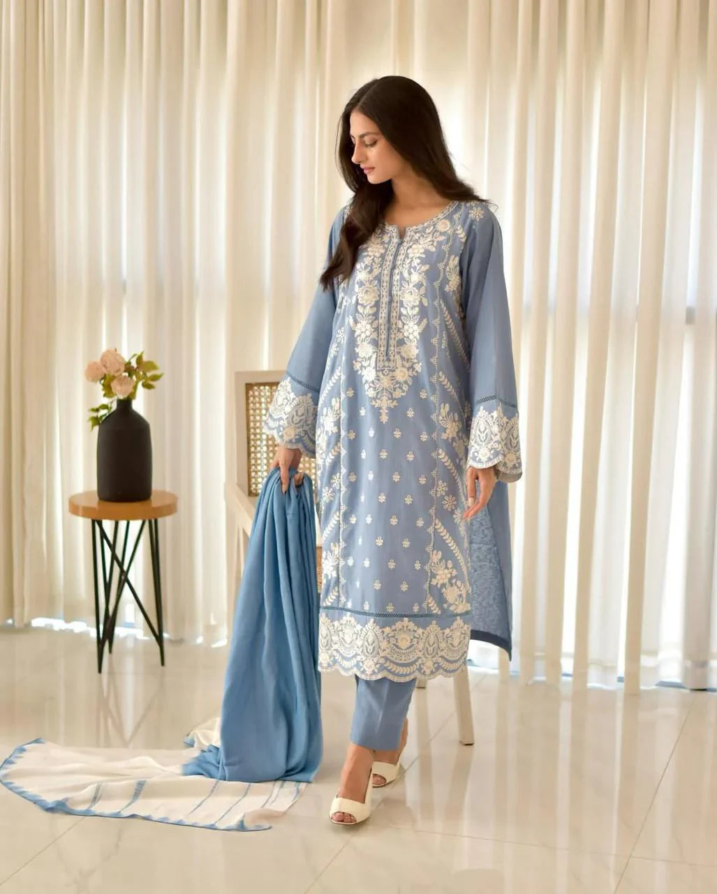 Sanober Embroidered 3PC Premium Lawn