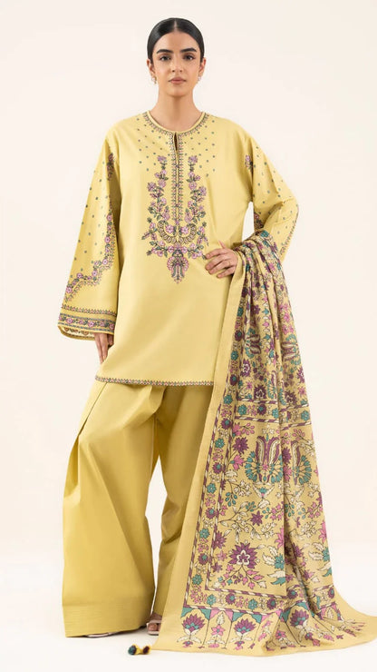 Ayel Khaddar Embroidered 3PC