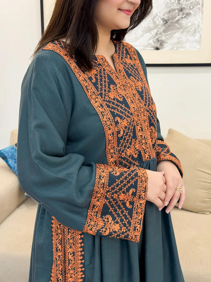 Gunkali Embroidered 72-Flair Co-Ord Winter Set