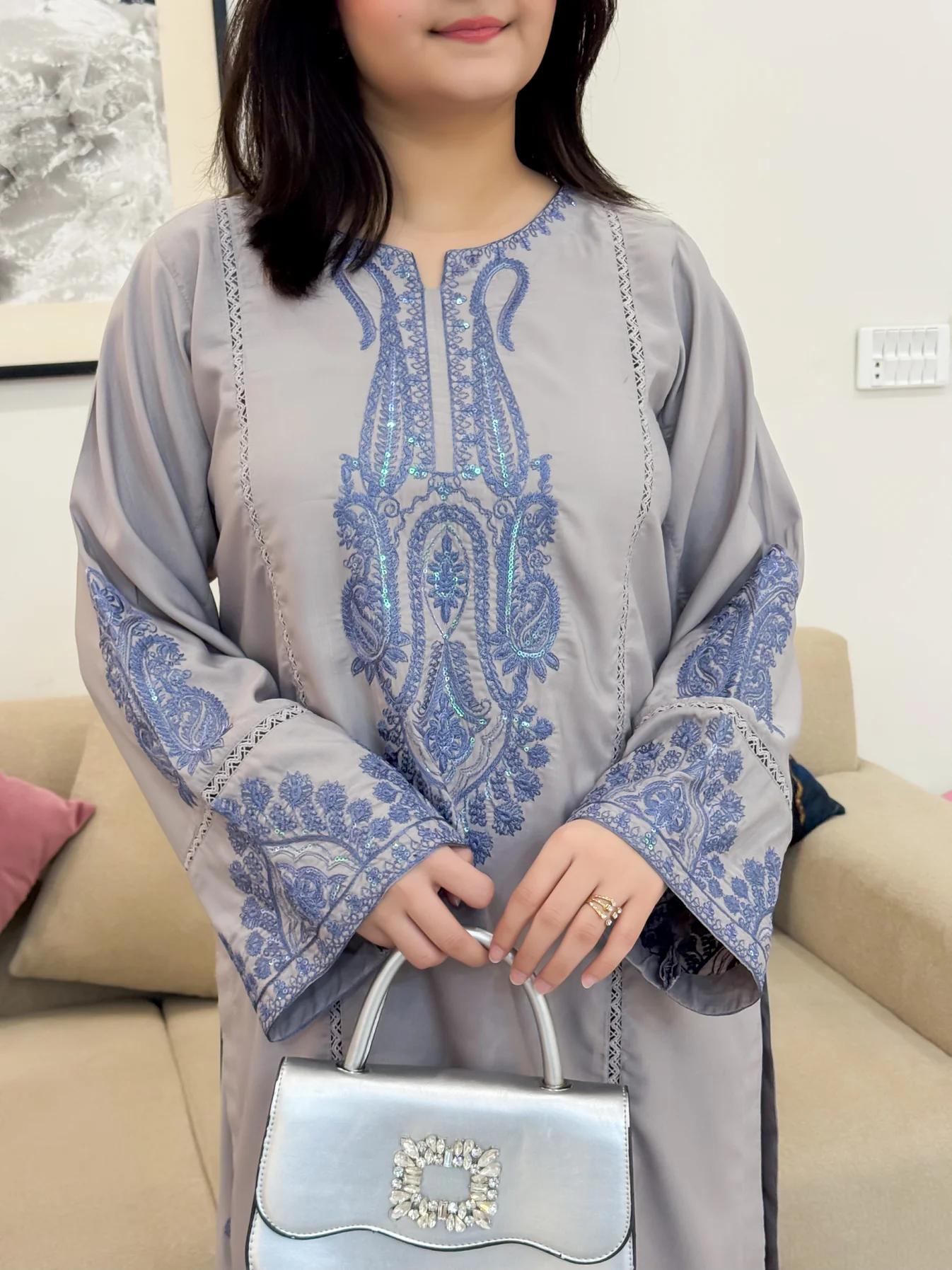 Aliya Embroidered Farshi Shalwar 2PC
