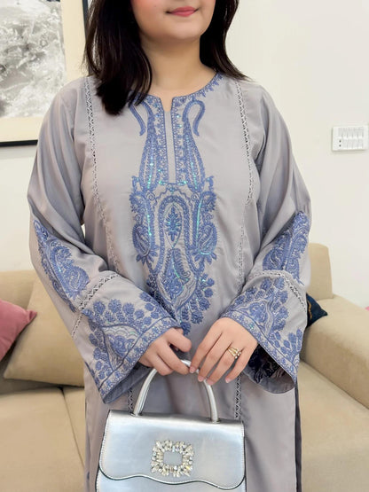Aliya Embroidered Farshi Shalwar 2PC