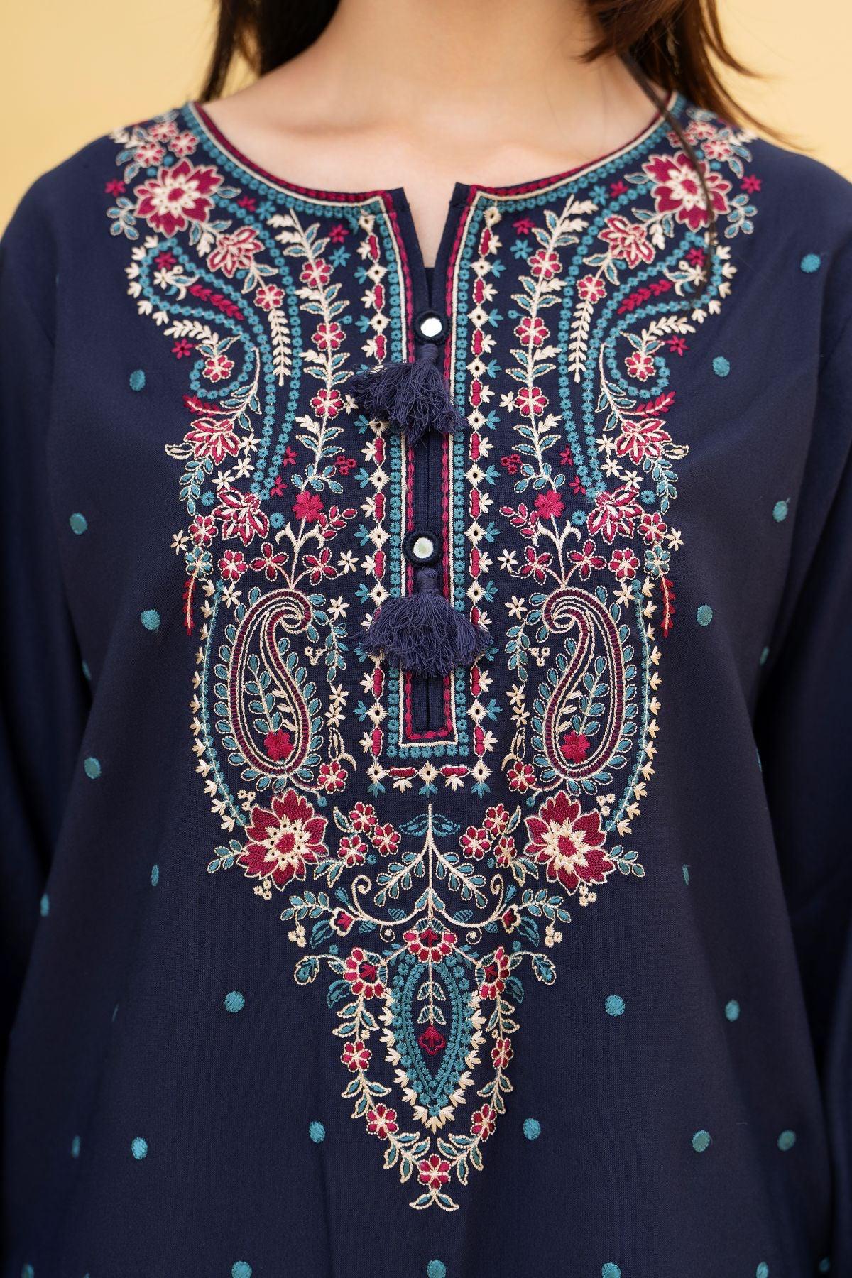 Alif Heavy Embroidered 3PC