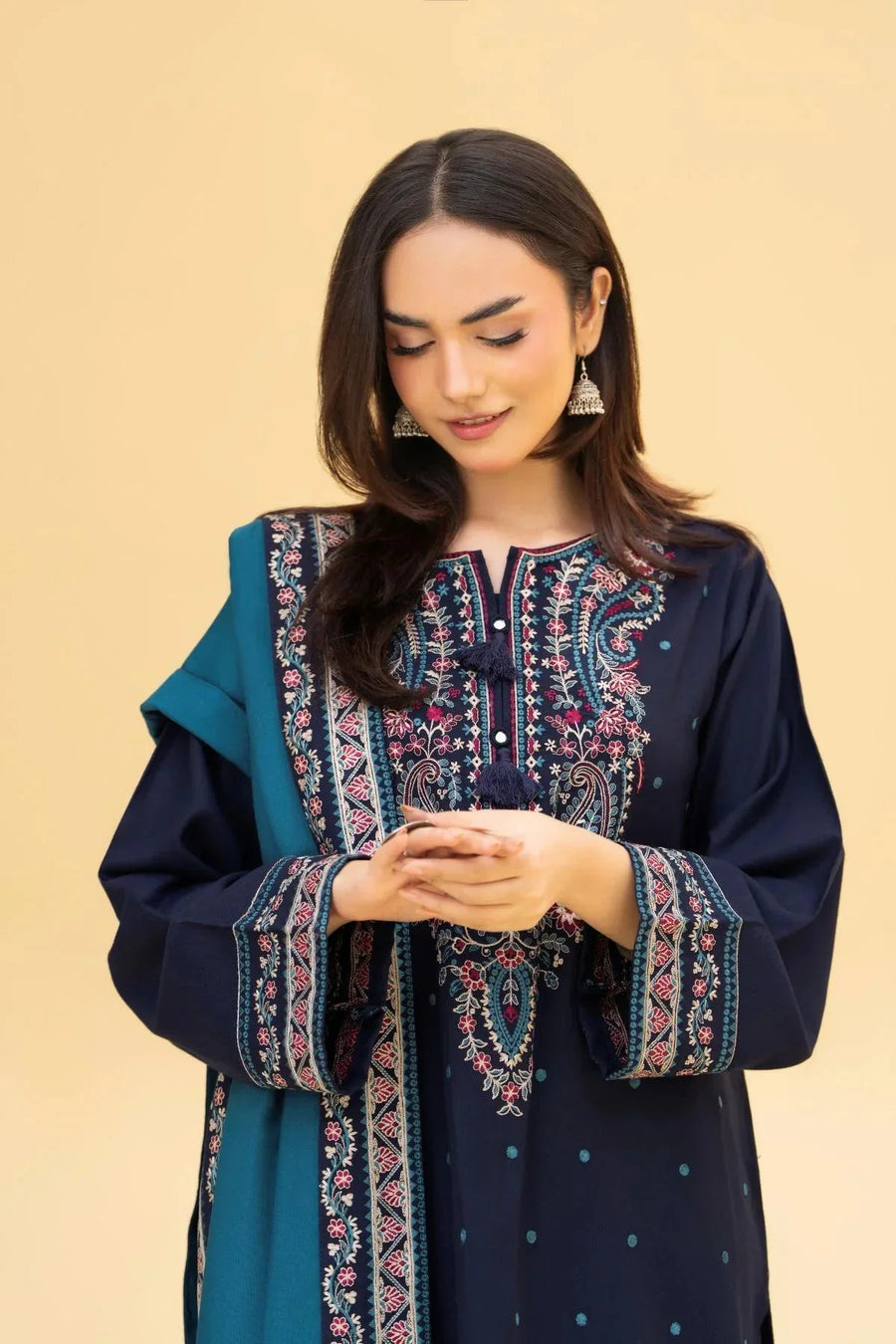 Alif Heavy Embroidered 3PC