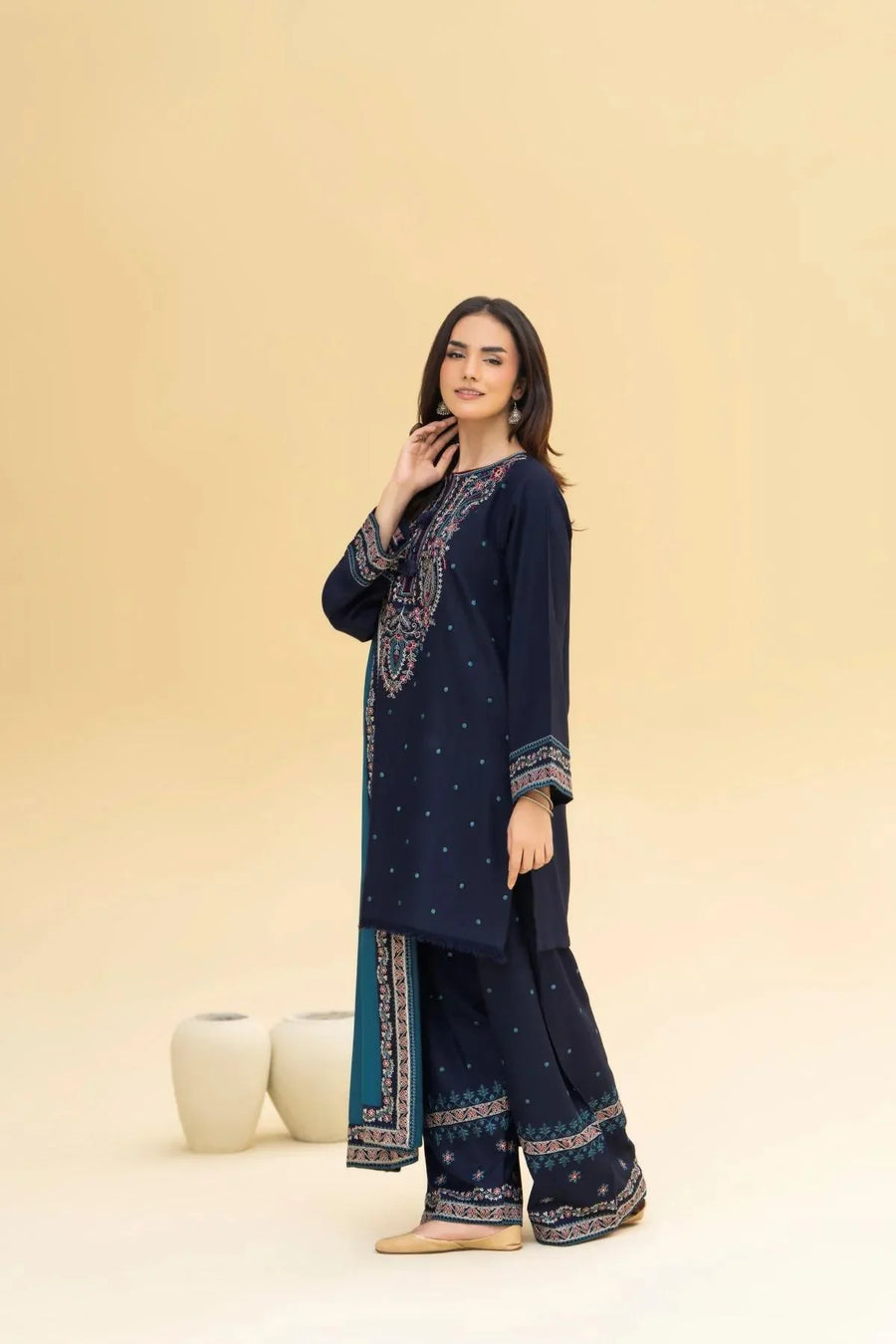Alif Heavy Embroidered 3PC
